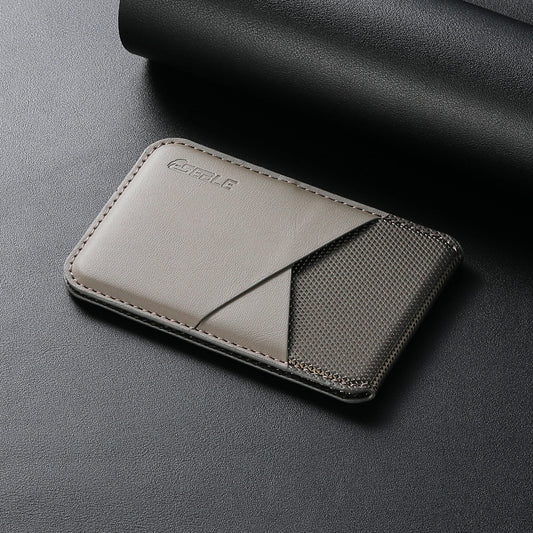 Luxury Leather Cellphone For Magsafe Magnetic Card Holder For IPhone 14 12 13 15 16 17 Pro Max RFID Anti-Skimming Bank ID Card