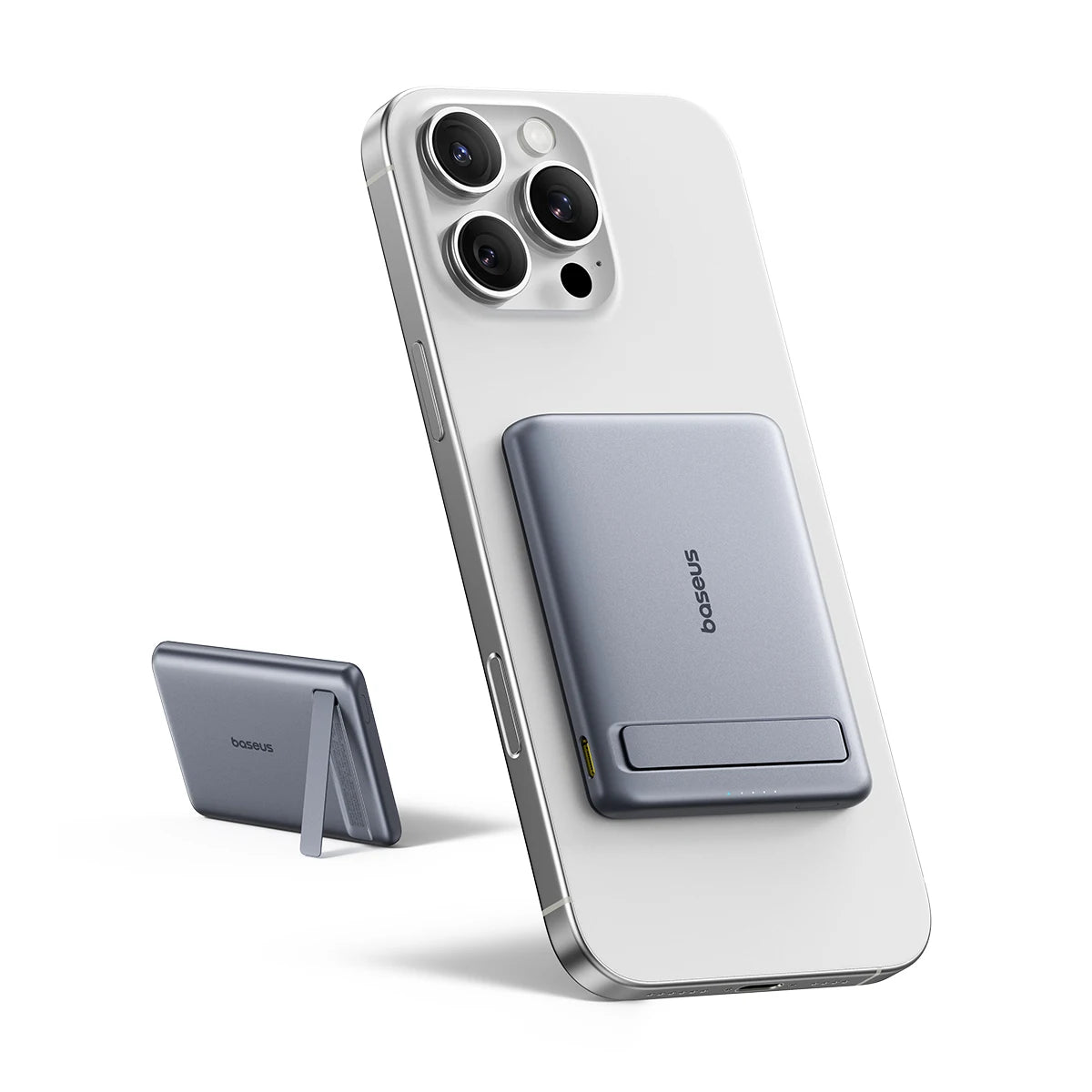 Baseus Qi2 Magnetic Power Bank With Kickstand PD 20W 5000mAh Portable Wireless Fast Charging PowerBank For iPhone Samsung Xiaomi