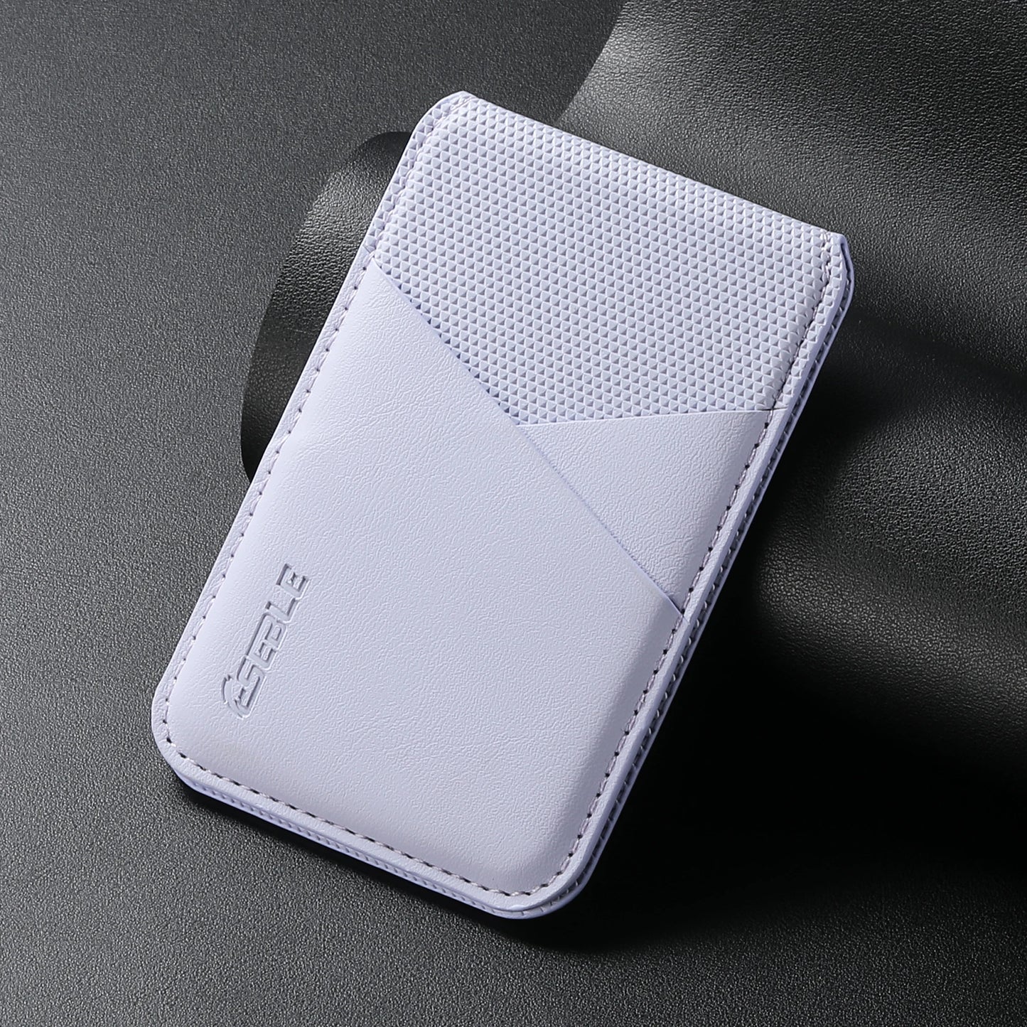 Luxury Leather Cellphone For Magsafe Magnetic Card Holder For IPhone 14 12 13 15 16 17 Pro Max RFID Anti-Skimming Bank ID Card