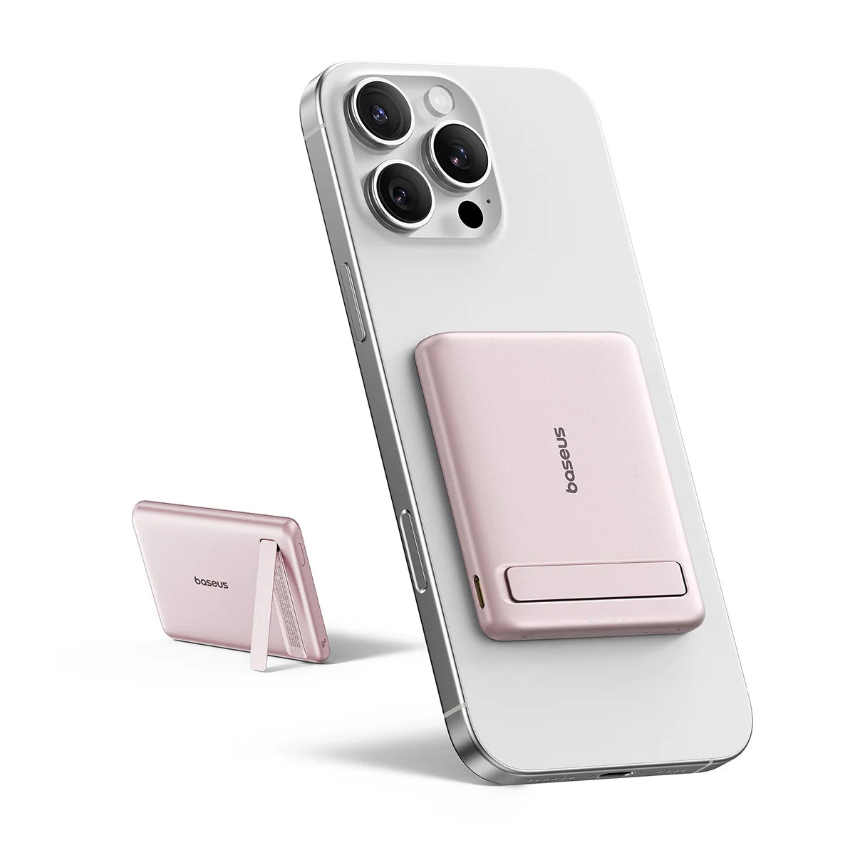 Baseus Qi2 Magnetic Power Bank With Kickstand PD 20W 5000mAh Portable Wireless Fast Charging PowerBank For iPhone Samsung Xiaomi