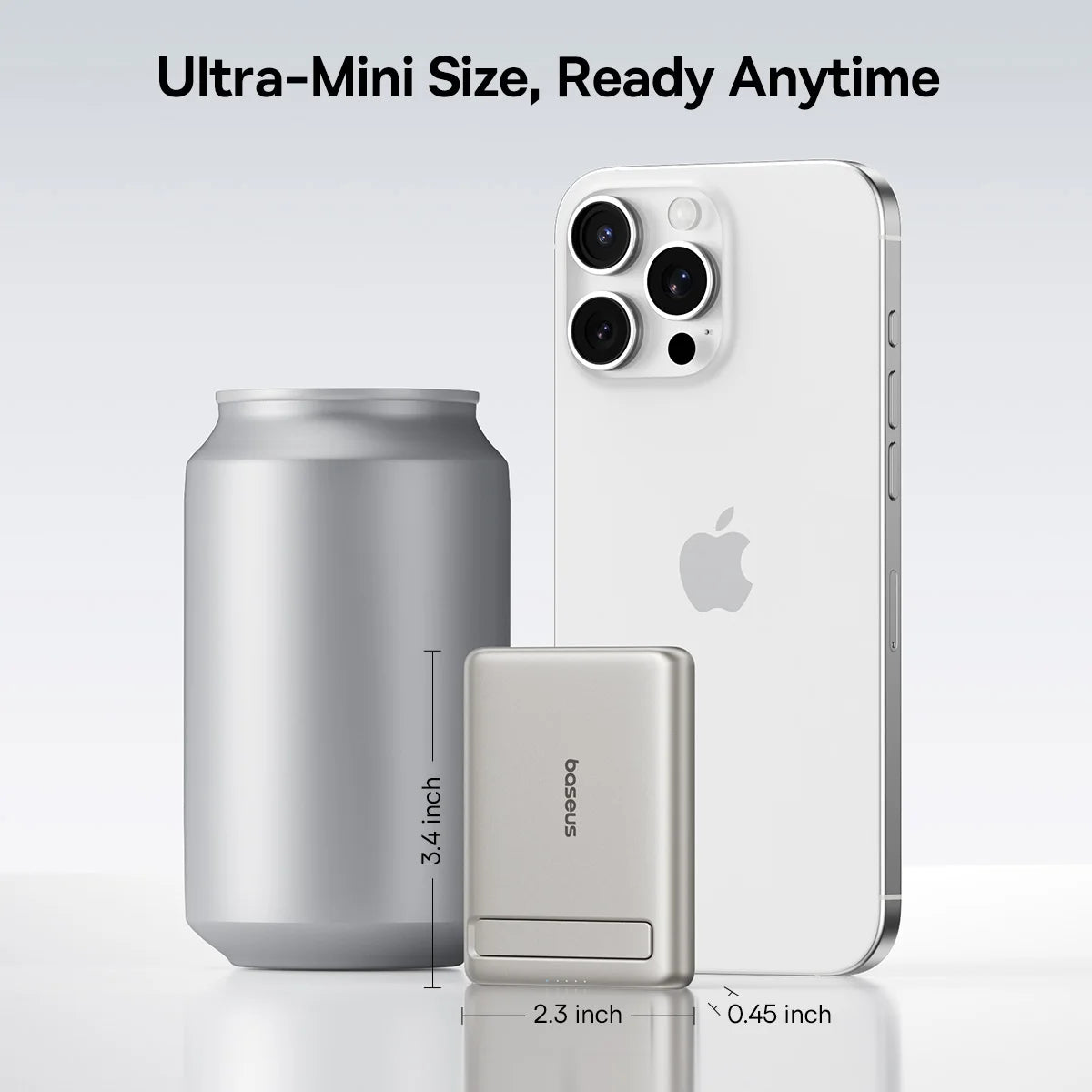 Baseus Qi2 Magnetic Power Bank With Kickstand PD 20W 5000mAh Portable Wireless Fast Charging PowerBank For iPhone Samsung Xiaomi